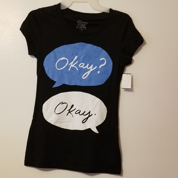 Fault in our Stars junior Small black tshirt okay - Picture 1 of 3
